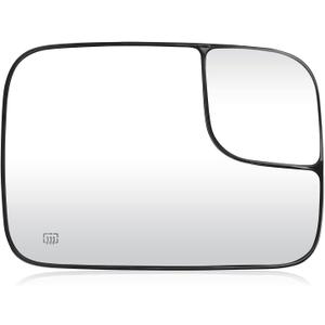 Passenger Right Side View Heated Mirror Glass for Dodge Ram 1500 2500 3500 2005-2008, Replaces 5161010AA, 5191036AA, CH132512