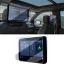 Moonlinks 2PCS Tempered Glass 12.6" Rear Seat TV DVD Media Screen Protector Compatible with 2021-2024 2025 Yukon Display Protector for 2021-2025 Chevy Tahoe Suburban& GMC Yukon Denali Accessories