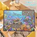 Becko US Jigsaw Puzzle Board Portable Puzzle Mat for Puzzles Storage Saver, Non-Slip Surface, Up to 1000 Pieces (Gray)