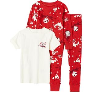 Amazon Essentials Disney | Marvel | Star Wars Boys and Toddlers' Snug-Fit Cotton Pajama Sleepwear Sets, Multipacks (2T, Nightmare Valentine - Kids)