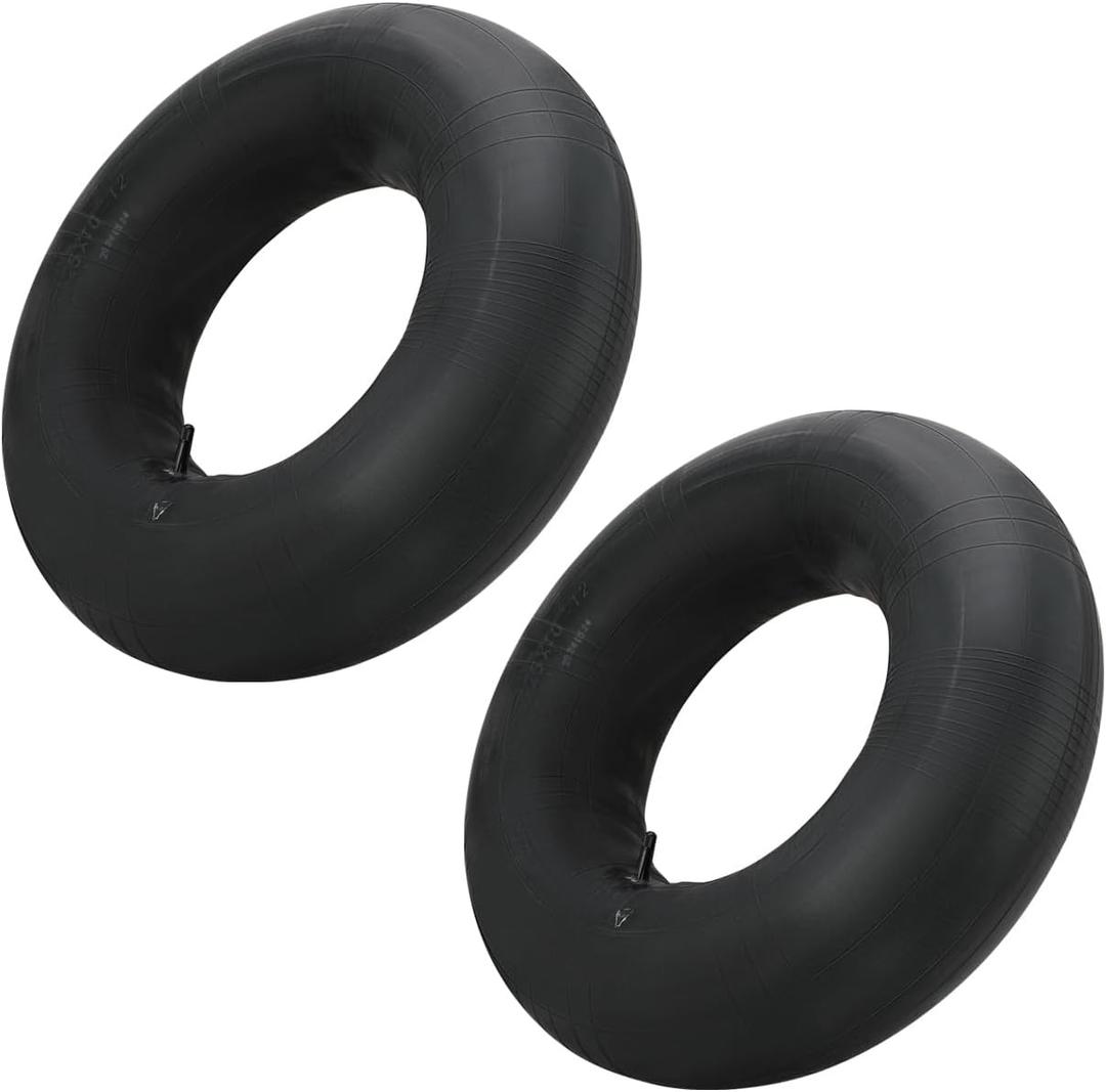 2 Pcs 25x10-12 ATV Inner Tubes with TR6 Valve Stem Butyl rubber for UTVs/Golf Carts/Mowers