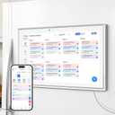 JSUSOU 15.6 Inch Digital Smart Calendar with FREE APP for Fridge & Wall Touch Screen, Magnetic Refrigerator Mount, Electronic Planner for Office Desk, Gift for Parents & Kids, White