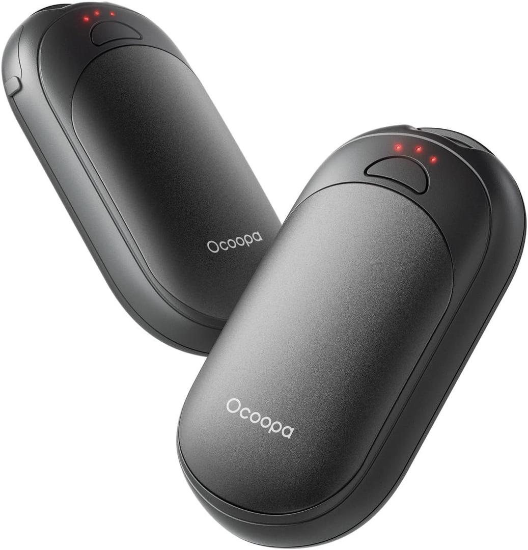 OCOOPA Magnetic Hand Warmers Rechargeable 1 Pack, AI Electric Handwarmers, Fast Heating, 3-Settings, UL Certified, Portable Heater, Gloves Fitting, Travel Essentials, Gifts Women Men, UT3 Lite (Black)
