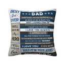 Paoeyty Father Gifts, Dad's Birthday Gifts Pillow Case 18"X18", Funny Dad Gift from Daughter Son, Father's Day Pillowcover, Best Dad Ever Gift Throw Pillow Cover, 2 Pack