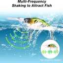 Goture Fishing Lures, Topwater Crankbaits Hard Baits for Bass Trout Freshwater Saltwater, Crank Baits for Bass Fishing, Swimbait Bass Fishing Lures with Tackle Box