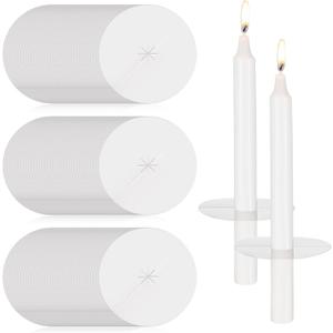 150 Pack Church Candle Drip Protectors Not Include Candles, Candlelight Service Kit Heavy Duty Holders for Candlelight Vigil Church Service, Devotional, Christmas Eve