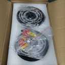 Modern Black Farmhouse Clear Glass Cylinder Pendant Light Fixture, Island Lights for Kitchen, Mini Pendant Lighting for Kitchen Island Decor - 4.75 Inch Shade 58 Inch Cord (Black 2 Pack)