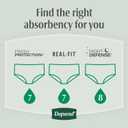 Depend Fresh Protection Adult Diapers, Incontinence Underwear for Men, Disposable, Maximum, Extra-Extra-Large, Grey, 44 Count (2 Packs of 22)