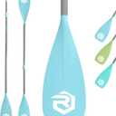 SUP Paddle - Paddle Board Paddle 4 Piece Stand Up Paddleboard Paddles Lightweight Floating Kayak Paddle - Light Blue - Lake Green - Light Green