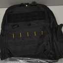 Tool Bag Backpack for Men with 3 Tool Pouches, Heavy-Duty Tool Storage Organizer Bag with Padded Shoulder & Waist Support, Tactical Work Tool Bag for Electrician, Repairman, HVAC Techs, Black