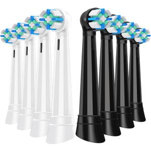 Toothbrush Replacement Heads for IO 2/3/4/5/6/7/8/9/10 Series Electric Toothbrush,Replacement Brush Heads Compatible with Oral B,8 Count (Multi-colored)