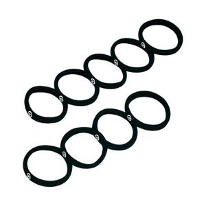 Gimme Beauty Medium Hold Hair Bands - Seamless Nylon & Spandex Ties for All Hair Types - Damage-Free, Comfort Fit Ponytail Holders - No-Crease Elastic Bands for Daily Use - Black Onyx, 1 Pack