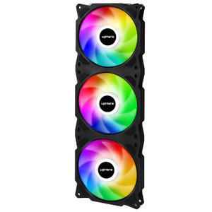 upHere PF360CF 360mm Quiet Edition High Airflow Colorful LED Computer Case Fan,Hydraulic Bearing,Cable Management and PWM Control Fan