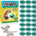 Rodent Repellent, 24Pcs Peppermint Oil Natural Ingredients Mouse Repellent Balls Safe for Kids & Pets Car/RV/Boat/Garage/Shed/Cabin