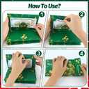 5 x Christmas Money Holders, Cash Gift Card Holders Xmas With 10 Slots Christmas Gift For Men Women Girls Boys, Surprise Money Envelopes, Green