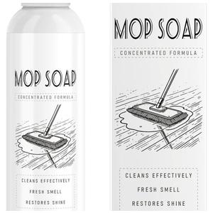 4 x Mop Soap for Floor Cleaning, 120ml Scented Mop Cleaner Soap, Scented Mop Soap Household Supplies Cleaner for Home, Kitchen, Floor