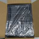 Juvale 4-Layer Rotating Jewelry Organizer - Velvet-Lined Ring Box & Necklace Holder - Earring Organizer & Bracelet Holder - Portable Travel Jewelry Box - Black, 4 x 4 x 5.25 in