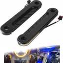 Plug and Play LED Flush Fork Turn Signals DRL Day Running Light For Harley Touring Road King Special FLHRXS FLHR CVO FLHRSE 2014-2024 (Black)