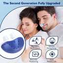 Anti Snoring Devices, Double Vortex Anti Snoring Device, Snoring Solution, Adjustable Wind Speed, Suitable for All Nose Shapes, Stop Snoring Suitable for Men and Women, Blue-GHSHB