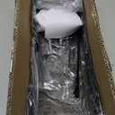 Under Desk Cable Management Tray No Drill, Metal Mesh Cable Management Under Desk with Clamp Mount, 2 Hole Cable Tray with Wire Management and Cord Organizer for Home Office Standing Desk (13.38", Black)