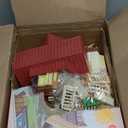 Family Cozy Cabin Doll House Playset, Dollhouse Furniture and Accessories,DIY Cottage Pretend Play Dollhouses, for Toddlers, Boys & Girls