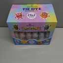 24 Colors Tie Dye Kit, Tie Dye Set for Kids, Pre-Filled Bottles, Non Toxic Permanent Fabric Dye Art Set, Easy DIY Fabric Art - Create Fun (24 Colors)