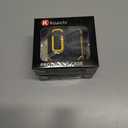 2 x Koaichi for AirPods 2nd/1st Generation Case, Full-Body Ultra-Hard Shell Protective Cover with Lock, Powerful Drop Protection, Well Built Case Designed for AirPods 2/1, Black/Yellow