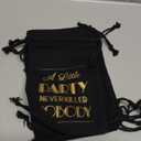 Letjolt Hangover Kit Bags Adult Party Favors Bachelor Bachelorette Supplies 21st Birthday 1920s Party 5x7 Inches, Black Set 10