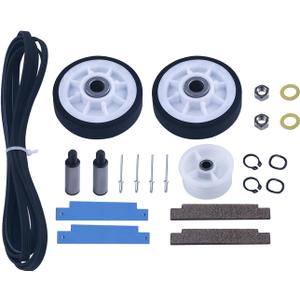 12001541 Dryer Roller repair Kit Fit for May-tag Atlantis Neptune dryer parts MDE7600AYW MDE9206AYW MDG4000BWW MDG5500AWW MDE4000AYW MDE6400AYW MDE5500AYW MDE7400AYW MDE3000AWW MDE2500AYW MDE3000AYW