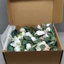 Ling's moment 41" Tall Free Standing Artificial Flowers Arrangements 2 pcs, Wedding Arch Altar Stage Decorations White Sage for Spring Ceremony Reception Rose Fake Floral Party Outdoor Garden Decor