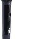 Singing Machine Portable Wireless Microphone (Black) - Premium Unidirectional UHF Wireless Mic for Singing , Speeches & Events - Cordless Mic Compatible with Karaoke Machines, PA Systems & More
