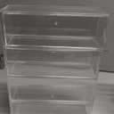 2 Pack Drink Packet Organizer, Acrylic Drink Mix Holder with 4 Clear Drawers Water Flavor Packets Container for Kitchen Pantry Home Organization (2 Pack)