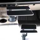 360 Rotating Folding Cup Holder Table, Steering Wheel Tray, Car & Laptop Desk - Car Accessories for Women & Men, Fit Tesla Model Y/3/S/Explorer/Maverick (Foldable Car Table Board (Black))