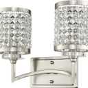 Livex Lighting 50562-91 Gramercy 2-Light Bath Light, Brushed Nickel