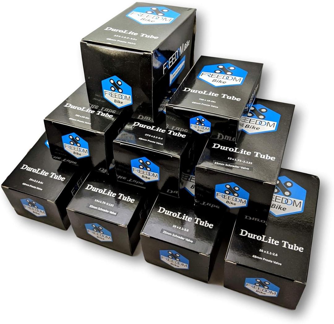 3 x Bike tube - Choose size 12, 14, 26, 27.5, 650B, 29, 700c bike tubes - road, gravel, mountain bicycle - All tire sizes - Presta or Schrader Inner Tube - Heavy duty latex - Bike tire tube - Bicycle tube