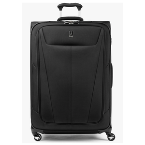 Travelpro Maxlite 5 Softside Expandable Checked Luggage with 4 Spinner Wheels, Lightweight Suitcase, Men and Women, Black, Checked Large 29-Inch