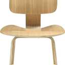 Modway Fathom Mid-Century Modern Molded Plywood Kitchen and Dining Room Chair in Natural,  Product Dimensions 22"D x 25"W x 32.5"H
