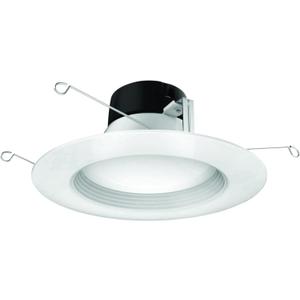 Satco S11840 LED Low-Profile Gimbal Downlight, CCT Selectable 2700K/3000K/ 3500K/4000K/5000K, 4 Inches, White