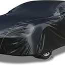 Coverado Car Cover Waterproof All Weather, Sports Car Covers for Automobiles with Zipped Mirror Pocket, Sun UV Snow Wind Dust Protection Full Exterior Covers Universal Fit for Sports Car(183"-193") (Black)