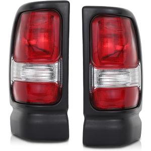 G-PLUS Tail Lights Compatible with Dodge Ram 1500 1994-2001/Fit Dodge Ram 2500 3500 1994-2002,55055264AC CH2801122 Driver & Passenger Luces Traseras, Faros Traseros Rear Brake Lamps Assembly