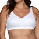 Vanity Fair Women's Beauty Back Smoothing Wireless Bra, Comfort and Support, Simple Sizing (White, L)