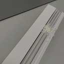 Cordless GII Morningstar 1" Light Filtering Mini Blind 28x64 - White