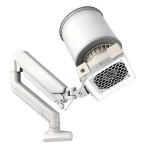Angnya Professional Nail Dust Collector with Built-in LED Lamp and Super Strong Suction, UA002 Nail Fan Vacuum Dust Collector with Universal Table Mount for Nail Techs and Salon
