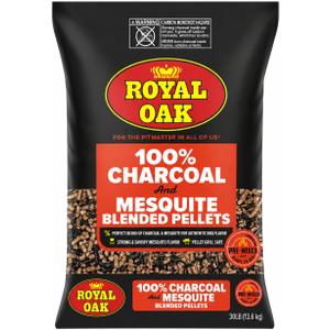 Royal Oak 100% Charcoal & Mesquite Pellets, 30 LB, Bold BBQ, Pellet Grill