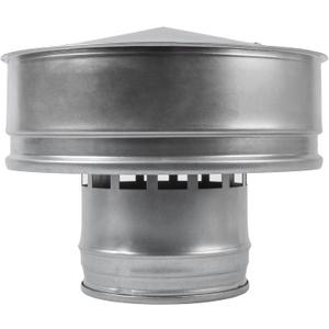 Vent Systems 5" Inch Galvanized Steel Round Roof Vent Cap - All-Season Round Exhaust Protector Cap - Perfect Insulation Roof Vent Cover - Chimney Rain Guard 125 mm