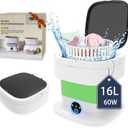 Portable Washing Machine, Mini Washer and Dryer, 16L Folding Lavadora Portatil, 60W Collapsible Small Compact Clothes Laundry with Spin for Underwear, Baby Clothes, Socks Green)