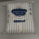 MooMee Striped Duvet Cover Set 100% Washed Cotton Linen Like Textured Breathable Durable Soft Comfy (Cornflower Blue White Classic Stripes, Queen 90"x90")