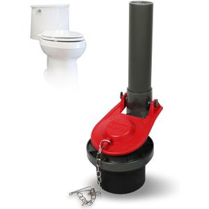 Korky 723X Standard 2-Inch Top Mount Flush Valve for 1-Piece Toilet Models, Red