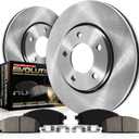 POWERSTOP KOE5381 Rear Autospecialty Replacement Brake Pads and Rotor Kit For 2012-2017 Azera | 2011-2015 Sonata | 2011-2016 Optima [Vehicle Specific]