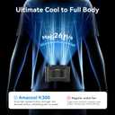 14500mAh Portable Waist Fan, Father's Day Gifts for Dad Husband, Shirt Wearable Belt Clip on Fan for Blue Collar Outdoor Worker, Rechargeable Full Body Cooling, Fishing Hiking Camping Essentials 2026